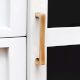 Golden Brass Bar Cabinet Door Pull Handle - Pack of 10